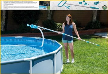 ערכת ניקוי INTEX DELUXE הכוללת שואב קרקעית+רשת עמוקה+מברשת, לשמירה על ניקיון הבריכה הביתית, דגם 28003 ערכת ניקוי INTEX DELUXE הכוללת שואב קרקעית+רשת עמוקה+מברשת, לשמירה על ניקיון הבריכה הביתית, דגם 28003