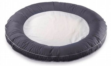 פוף אבוב זוגי איכותי צף בבריכה, עמיד לתנאי חוץ, מיוצר בישראל, דגם דונאט בגוון אפור כהה פוף אבוב זוגי איכותי צף בבריכה, עמיד לתנאי חוץ, מיוצר בישראל, דגם דונאט בגוון אפור כהה