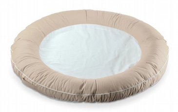 פוף אבוב זוגי איכותי צף בבריכה, עמיד לתנאי חוץ, מיוצר בישראל, דגם דונאט בגוון שמנת פוף אבוב זוגי איכותי צף בבריכה, עמיד לתנאי חוץ, מיוצר בישראל, דגם דונאט בגוון שמנת