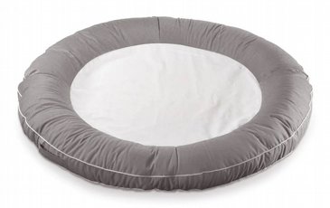 פוף אבוב זוגי איכותי צף בבריכה, עמיד לתנאי חוץ, מיוצר בישראל, דגם דונאט בגוון אפור בהיר פוף אבוב זוגי איכותי צף בבריכה, עמיד לתנאי חוץ, מיוצר בישראל, דגם דונאט בגוון אפור בהיר