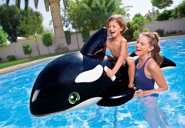 מזרון מתנפח צף BESTWAY בעיצוב לוויתן כולל ידיות אחיזה, דגם 41009 מזרון מתנפח צף BESTWAY בעיצוב לוויתן כולל ידיות אחיזה, דגם 41009