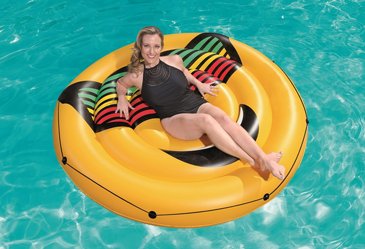 גלגל / מזרון מתנפח צף BESTWAY בעיצוב סמיילי קייצי ושמח, דגם 43139 גלגל / מזרון מתנפח צף BESTWAY בעיצוב סמיילי קייצי ושמח, דגם 43139