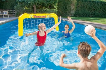 שער מתנפח צף לבריכה BESTWAY + כדור למשחקי כדור רשת / כדור יד, דגם 52123 שער מתנפח צף לבריכה BESTWAY + כדור למשחקי כדור רשת / כדור יד, דגם 52123