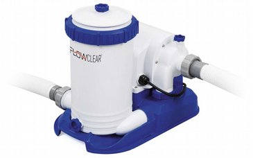 משאבת סינון מים 9463 ליטר/2500 גלון בשעה BESTWAY + פילטר, דגם 58391 מסדרת FLOWCLEAR משאבת סינון מים 9463 ליטר/2500 גלון בשעה BESTWAY + פילטר, דגם 58391 מסדרת FLOWCLEAR