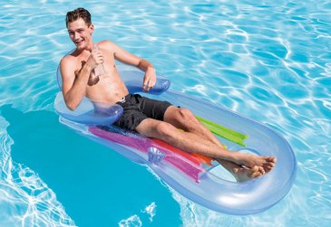 מזרון מתנפח צף INTEX כולל משענת לראש, לגב ולידיים, דגם 58802-1 מזרון מתנפח צף INTEX כולל משענת לראש, לגב ולידיים, דגם 58802-1