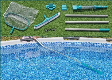 ערכת ניקוי BESTWAY הכוללת שאב קרקעית נטען עם 2 ראשי שאיבה+רשת עמוקה+מברשת, סדרת AquaSurge דגם 58831 ערכת ניקוי BESTWAY הכוללת שאב קרקעית נטען עם 2 ראשי שאיבה+רשת עמוקה+מברשת, סדרת AquaSurge דגם 58831