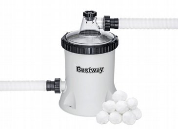 משאבת סינון מים 5678 ליטר/1500 גלון בשעה BESTWAY + מצע צמר (מתאים רק עם מצע צמר), דגם 58870 משאבת סינון מים 5678 ליטר/1500 גלון בשעה BESTWAY + מצע צמר (מתאים רק עם מצע צמר), דגם 58870