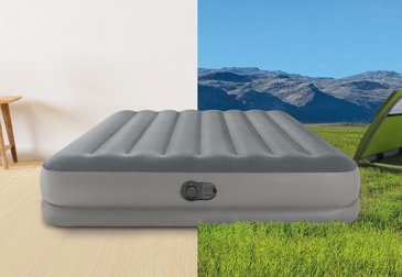 מיטה מתנפחת/מזרן מתנפח זוגי INTEX לשימוש חיצוני ופנימי כולל משאבת USB מובנית DURA-BEAM Prestige Mid-Rise מק"ט 64114 מיטה מתנפחת/מזרן מתנפח זוגי INTEX לשימוש חיצוני ופנימי כולל משאבת USB מובנית DURA-BEAM Prestige Mid-Rise מק"ט 64114