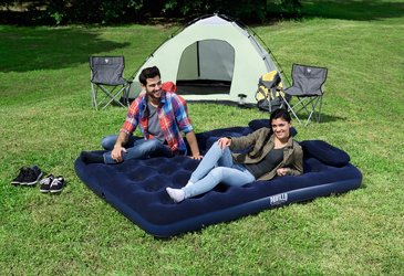 מיטה מתנפחת/מזרן מתנפח זוגי BESTWAY לשימוש חיצוני ופנימי Queen PAVILLO airbeds הכולל משאבת ניפוח ידנית ו-2 כריות ראש מתנפחות, מקט 67374 מיטה מתנפחת/מזרן מתנפח זוגי BESTWAY לשימוש חיצוני ופנימי Queen PAVILLO airbeds הכולל משאבת ניפוח ידנית ו-2 כריות ראש מתנפחות, מקט 67374