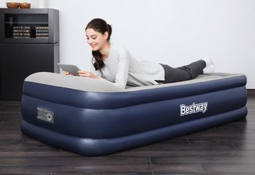 מיטה מתנפחת/מזרן מתנפח יחיד BESTWAY כולל משאבת ניפוח מובנית, סדרת INDOOR airbeds דגם Twin מקט 67628 מיטה מתנפחת/מזרן מתנפח יחיד BESTWAY כולל משאבת ניפוח מובנית, סדרת INDOOR airbeds דגם Twin מקט 67628