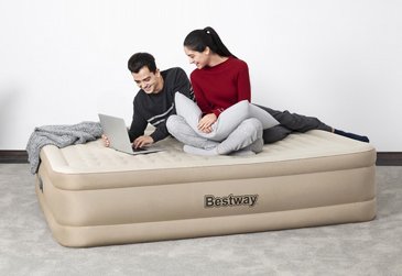 מיטה מתנפחת/מזרן מתנפח זוגי BESTWAY+משאבת ניפוח מובנית, סדרת Queen FORTECH airbeds מקט 69050 מיטה מתנפחת/מזרן מתנפח זוגי BESTWAY+משאבת ניפוח מובנית, סדרת Queen FORTECH airbeds מקט 69050