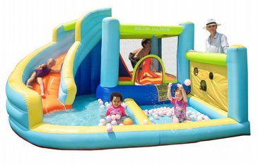 מתקן מים מתנפח, הכולל מתקן קפיצות+קיר טיפוס+מגלשה+משחקי כדור+בריכת שיכשוך, דגם 73003 DOCTOR DOLPHIN דוקטור דולפין מתקן מים מתנפח, הכולל מתקן קפיצות+קיר טיפוס+מגלשה+משחקי כדור+בריכת שיכשוך, דגם 73003 DOCTOR DOLPHIN דוקטור דולפין