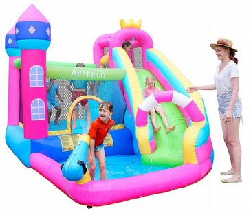 מתקן מים מתנפח הכולל מתקן קפיצות+ מגלשה גבוהה+קיר טיפוס+תותח מים+בריכת שיכשוך, דגם 83002 AirMyFun מבית דוקטור דולפין מתקן מים מתנפח הכולל מתקן קפיצות+ מגלשה גבוהה+קיר טיפוס+תותח מים+בריכת שיכשוך, דגם 83002 AirMyFun מבית דוקטור דולפין