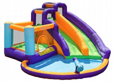 מתקן מים מתנפח הכולל מתקן קפיצות+מגלשה דו מסלולית+קיר טיפוס+תותח מים, דגם 83005 AirMyFun מבית דוקטור דולפין מתקן מים מתנפח הכולל מתקן קפיצות+מגלשה דו מסלולית+קיר טיפוס+תותח מים, דגם 83005 AirMyFun מבית דוקטור דולפין