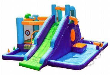 מתנפח מים הכולל מתקן קפיצות+מגלשה+משטח גלישה+קיר טיפוס+תותח מים+מנהרת זחילה+משחקי כדור, דגם 83024 AirMyFun מבית דוקטור דולפין מתנפח מים הכולל מתקן קפיצות+מגלשה+משטח גלישה+קיר טיפוס+תותח מים+מנהרת זחילה+משחקי כדור, דגם 83024 AirMyFun מבית דוקטור דולפין