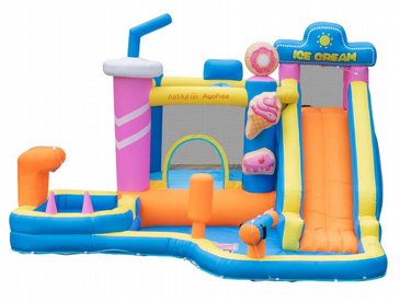 מתקן מים מתנפח הכולל מתקן קפיצות+מגלשה גבוהה+קיר טיפוס+תותח מים+בריכת שיכשוך+מגוון משחקים, דגם 83083 AirMyFun מבית דוקטור דולפין מתקן מים מתנפח הכולל מתקן קפיצות+מגלשה גבוהה+קיר טיפוס+תותח מים+בריכת שיכשוך+מגוון משחקים, דגם 83083 AirMyFun מבית דוקטור דולפין