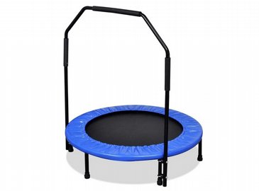 טרמפולינה/קפצית לילדים/ות בקוטר 1.01 מטר/"40 אינץ הכוללת ידית/מעקה תמיכה בצורת U, צבע כחול טרמפולינה/קפצית לילדים/ות בקוטר 1.01 מטר/"40 אינץ הכוללת ידית/מעקה תמיכה בצורת U, צבע כחול