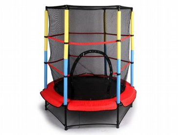 טרמפולינה/קפצית צבעונית לילדים/ות בקוטר 1.40 מטר/"55 אינץ הכוללת רשת הגנה חיצונית טרמפולינה/קפצית צבעונית לילדים/ות בקוטר 1.40 מטר/"55 אינץ הכוללת רשת הגנה חיצונית
